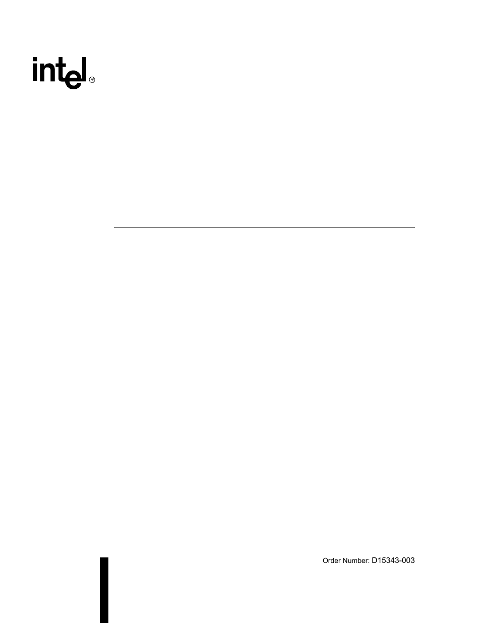 Intel D15343-003 User Manual | 166 pages