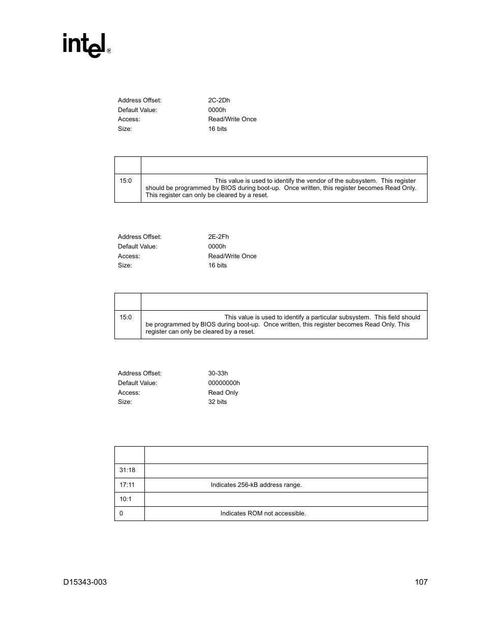 Intel D15343-003 User Manual | Page 107 / 166