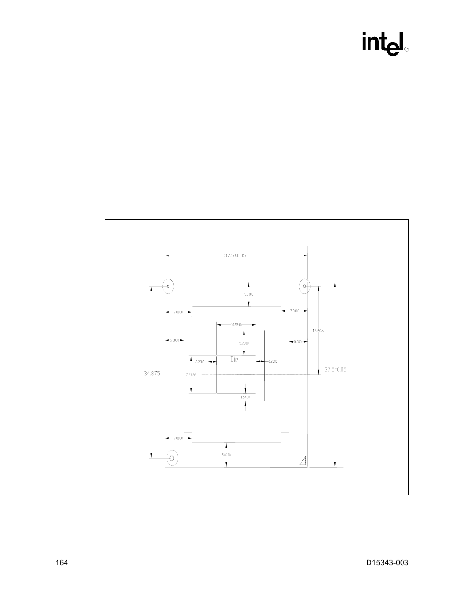 2 package mechanical information, Package mechanical information, 13 intel | Intel D15343-003 User Manual | Page 164 / 166