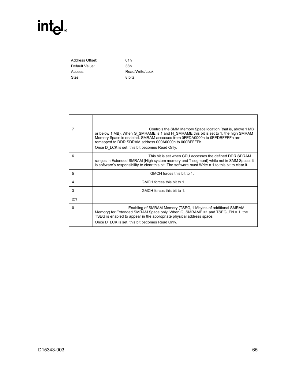 Intel D15343-003 User Manual | Page 65 / 166