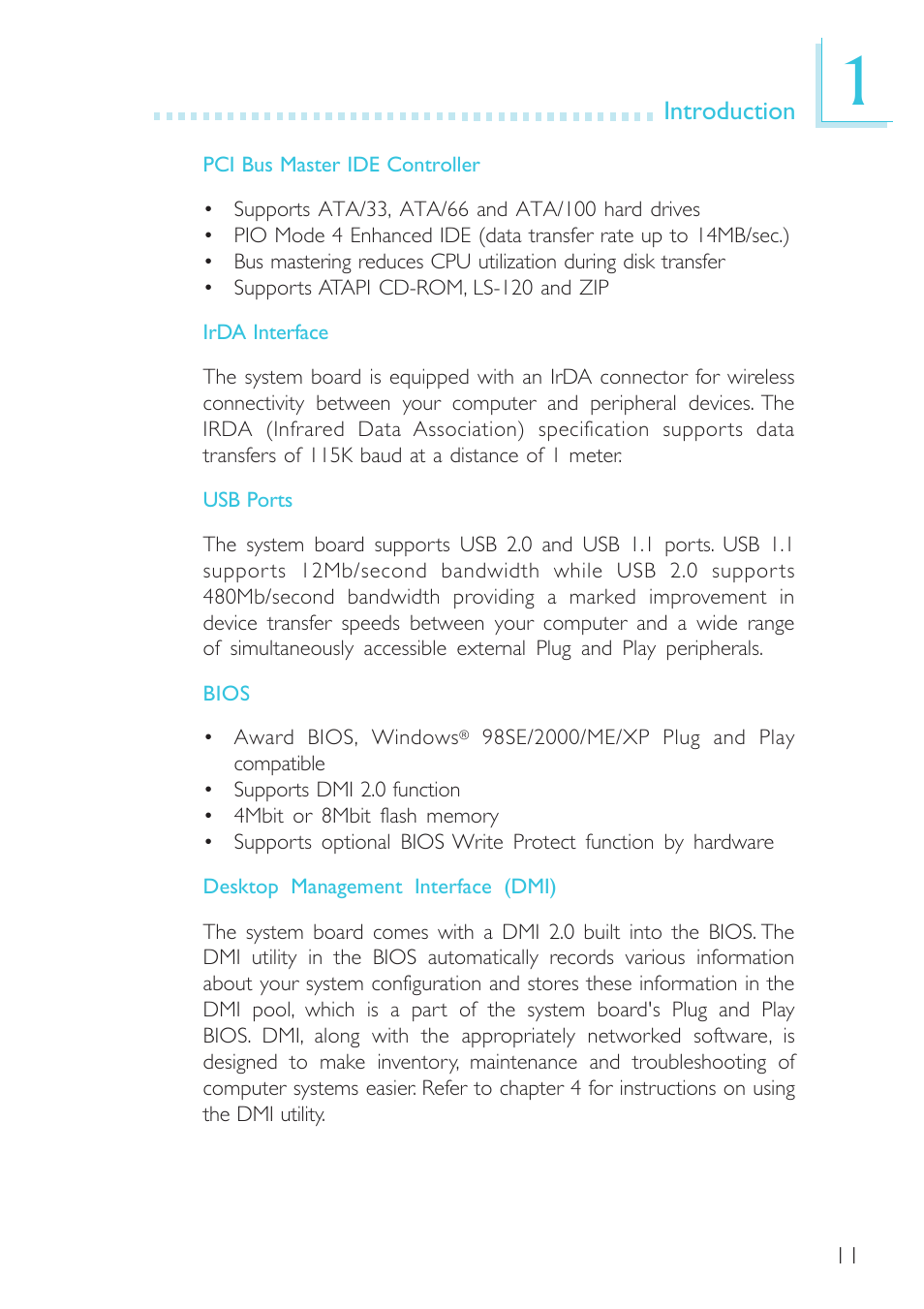 Intel System Board G4H875-B User Manual | Page 11 / 129