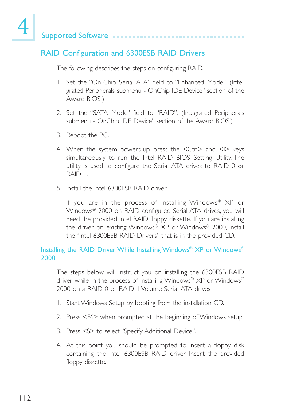 Intel System Board G4H875-B User Manual | Page 112 / 129