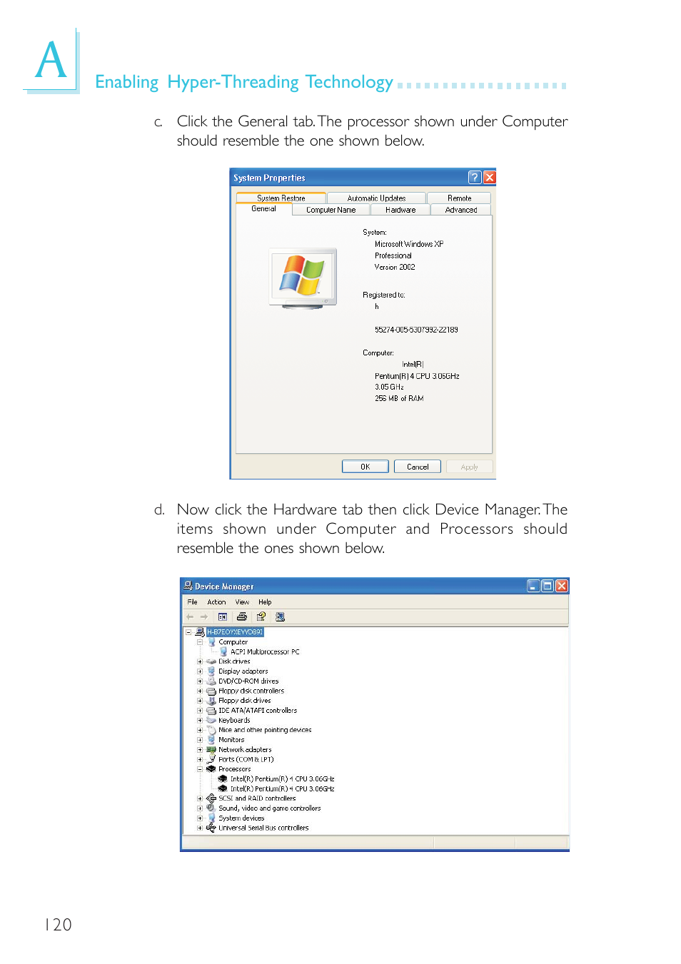 Intel System Board G4H875-B User Manual | Page 120 / 129