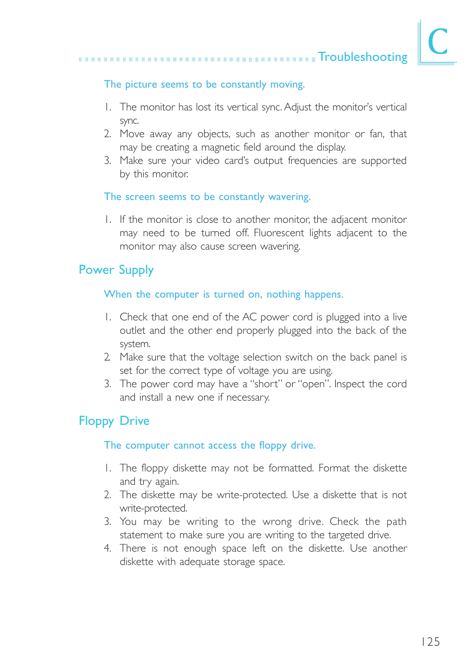 Intel System Board G4H875-B User Manual | Page 125 / 129