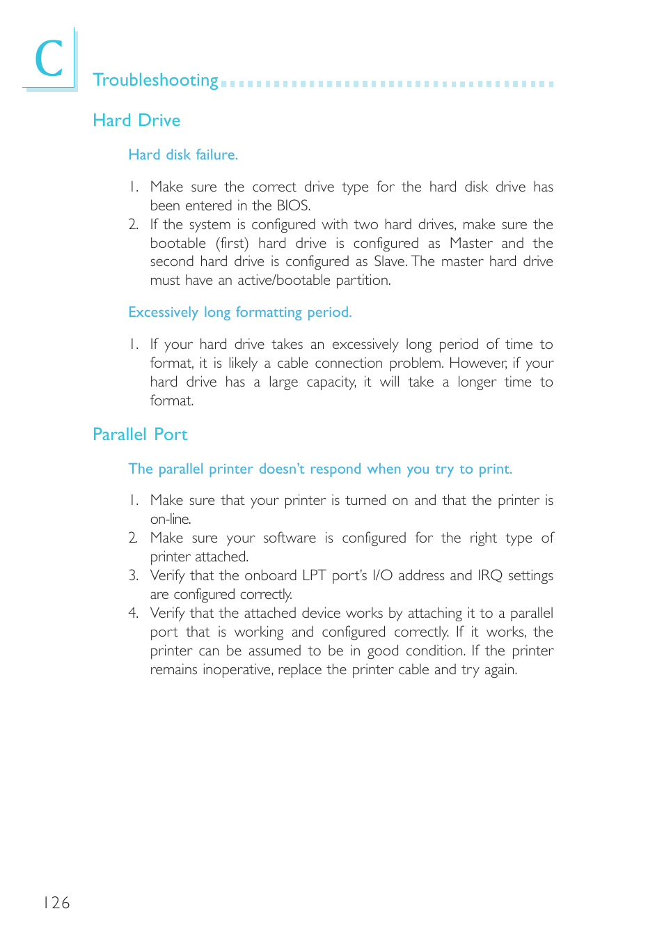 Intel System Board G4H875-B User Manual | Page 126 / 129