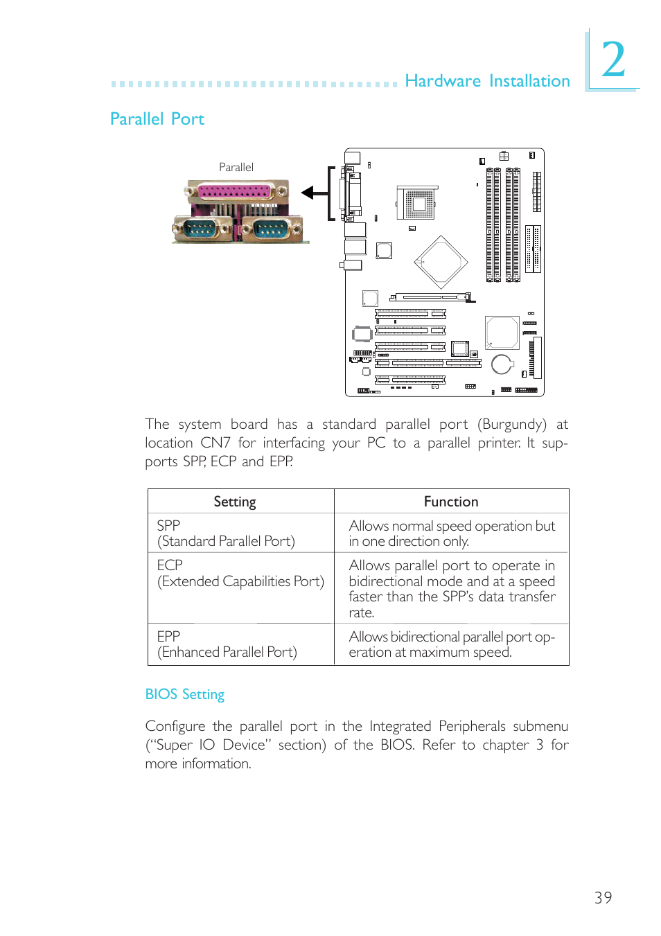 Intel System Board G4H875-B User Manual | Page 39 / 129