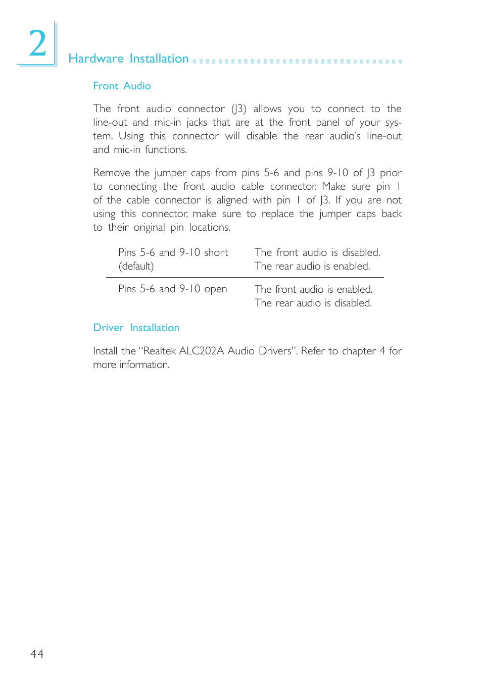 Intel System Board G4H875-B User Manual | Page 44 / 129