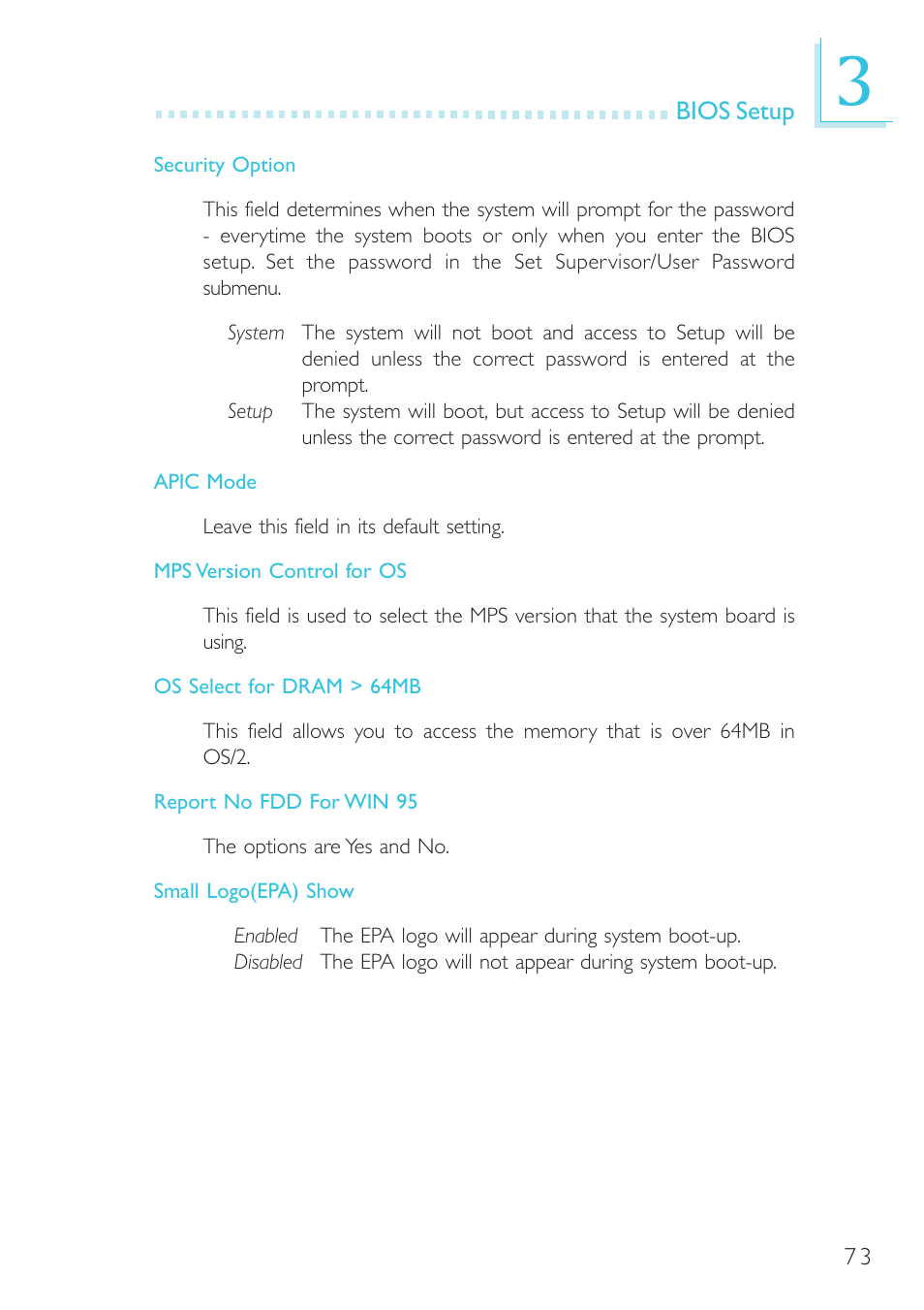 Intel System Board G4H875-B User Manual | Page 73 / 129