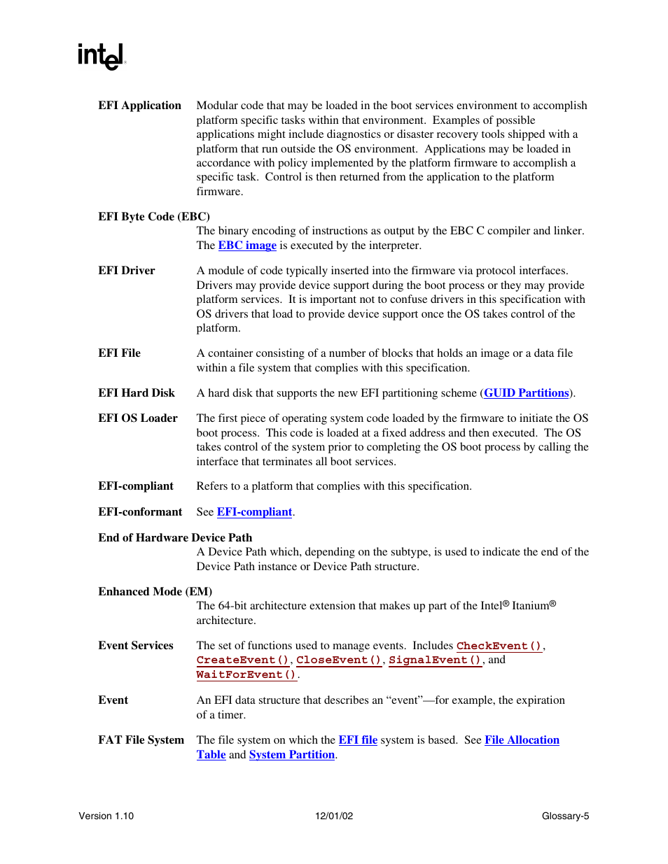 File system, On a d, Efi drivers | End of hardware device path, Efi byte code | Intel Extensible Firmware Interface User Manual | Page 1053 / 1084