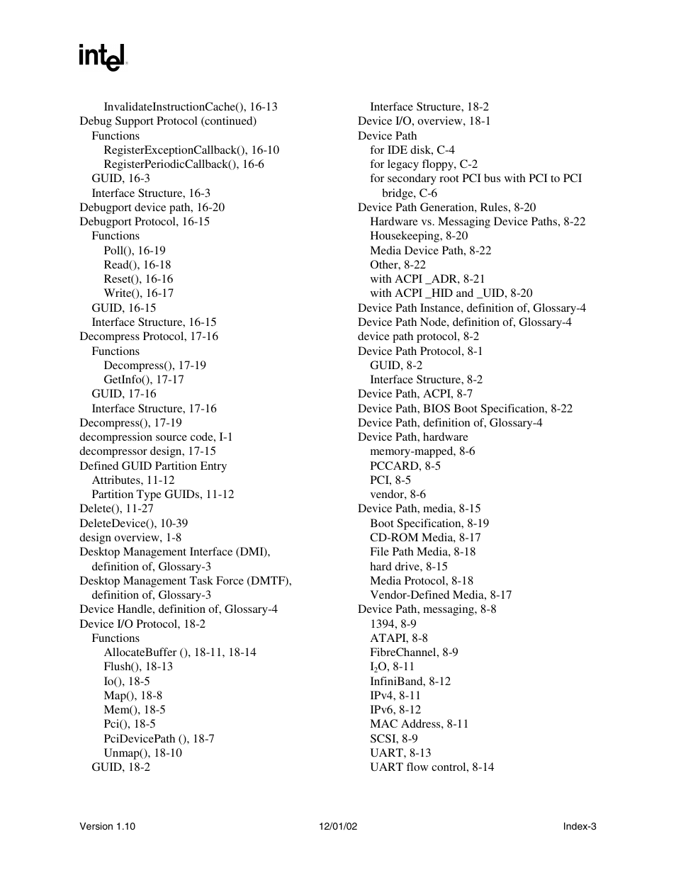 Intel Extensible Firmware Interface User Manual | Page 1069 / 1084