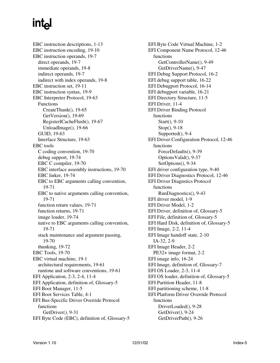 Intel Extensible Firmware Interface User Manual | Page 1071 / 1084