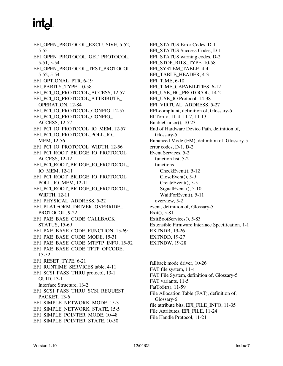 Intel Extensible Firmware Interface User Manual | Page 1073 / 1084