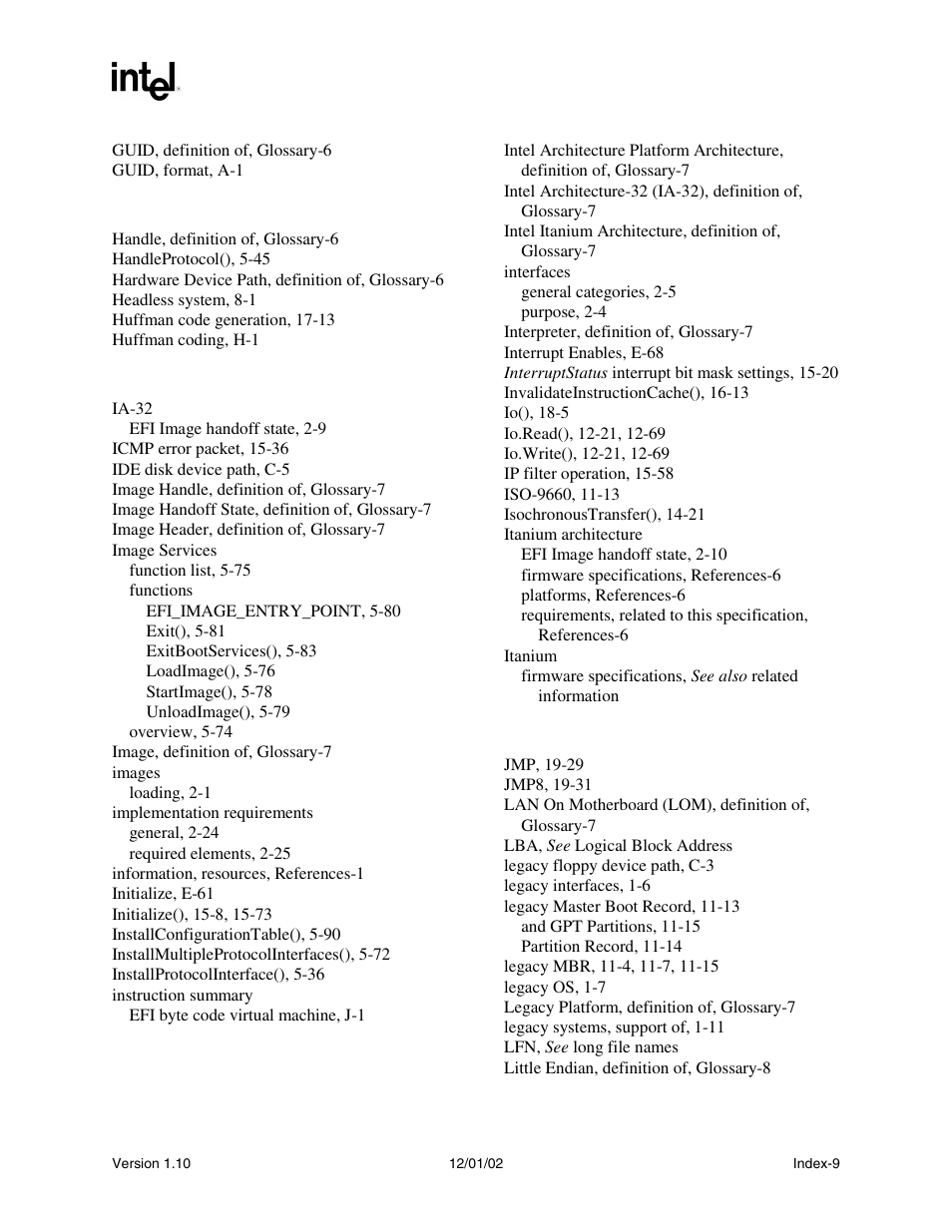 Intel Extensible Firmware Interface User Manual | Page 1075 / 1084