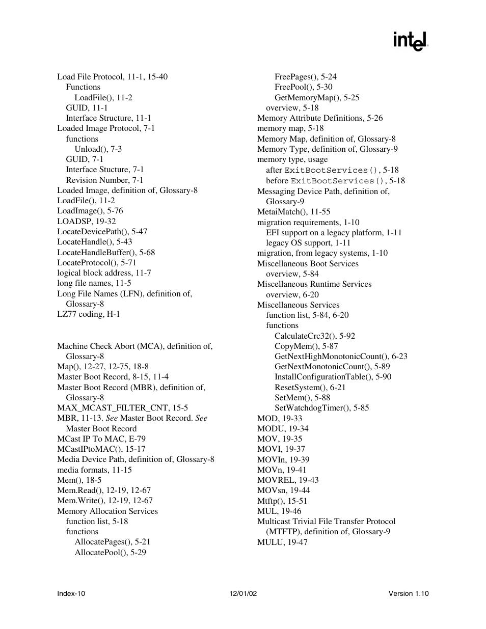 Intel Extensible Firmware Interface User Manual | Page 1076 / 1084