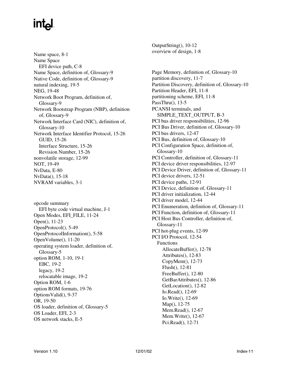 Intel Extensible Firmware Interface User Manual | Page 1077 / 1084