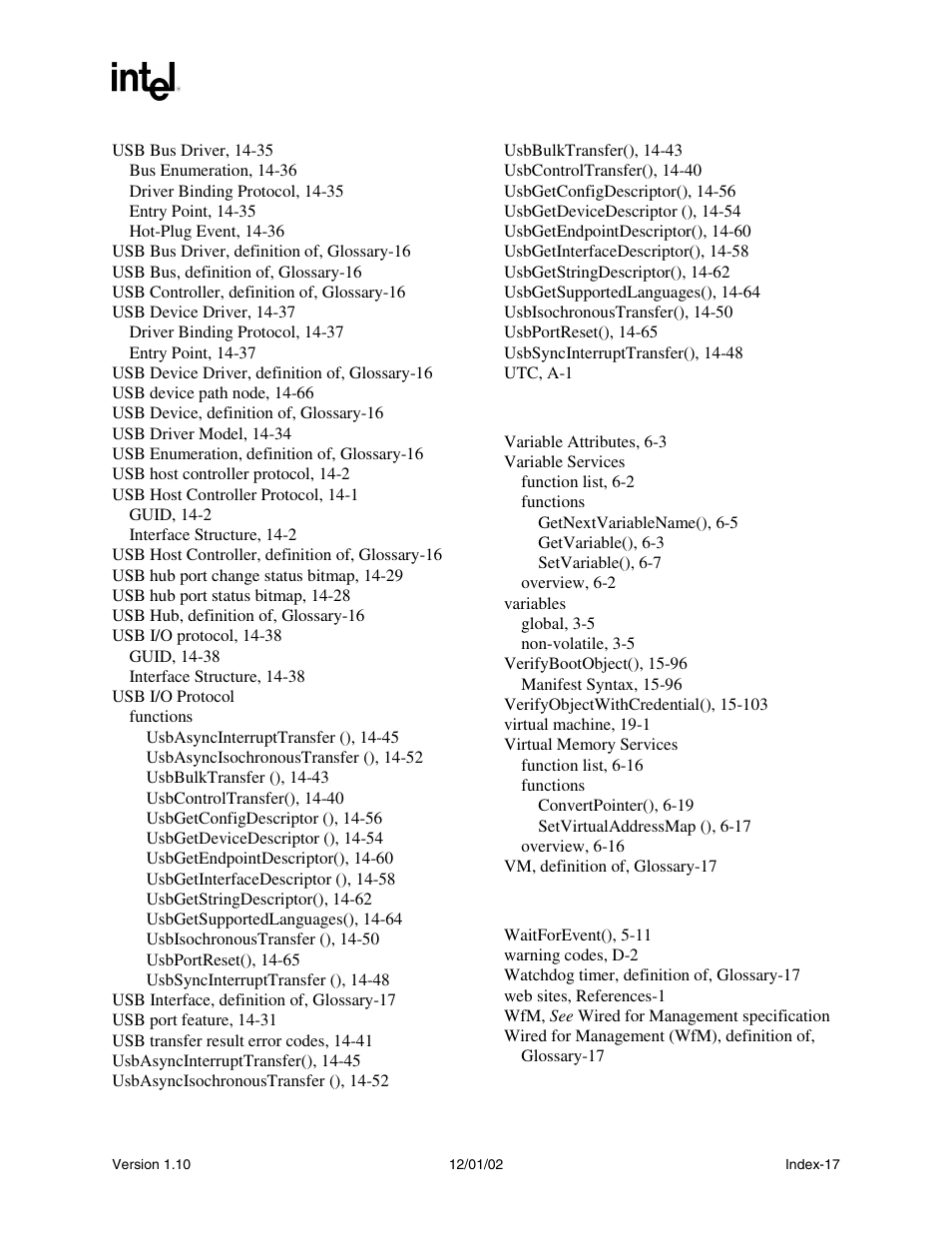 Intel Extensible Firmware Interface User Manual | Page 1083 / 1084