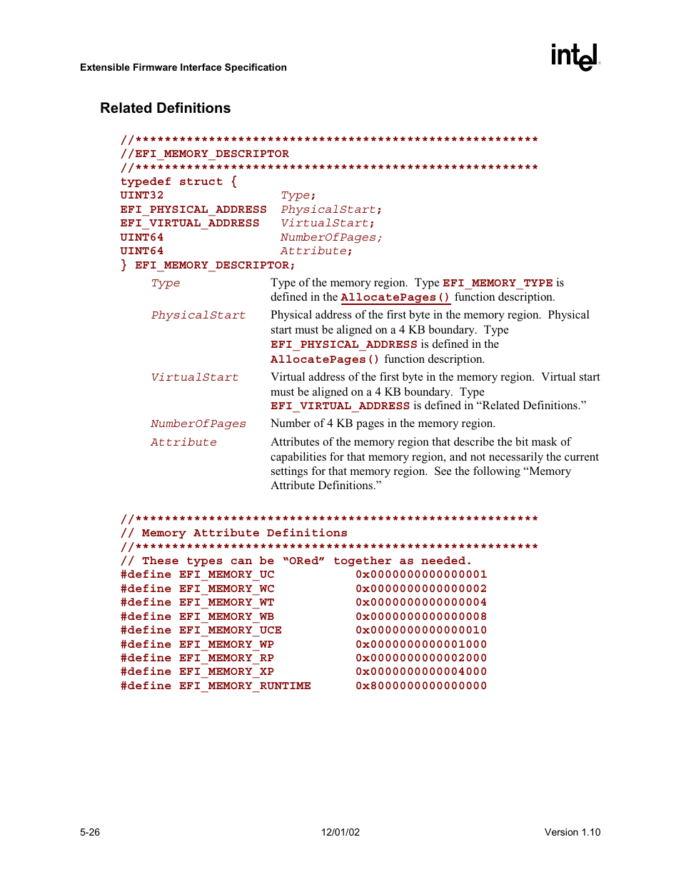 Intel Extensible Firmware Interface User Manual | Page 124 / 1084