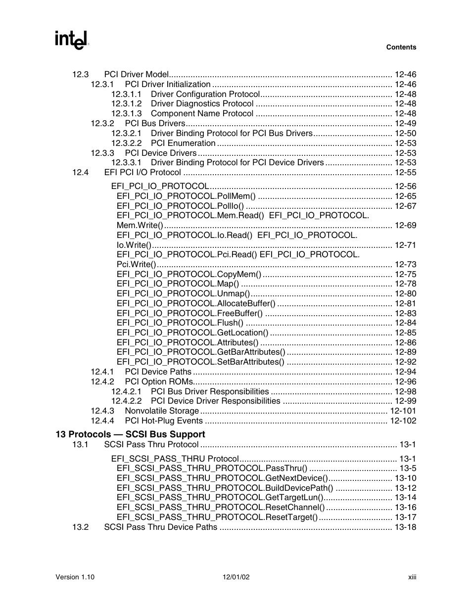Intel Extensible Firmware Interface User Manual | Page 13 / 1084