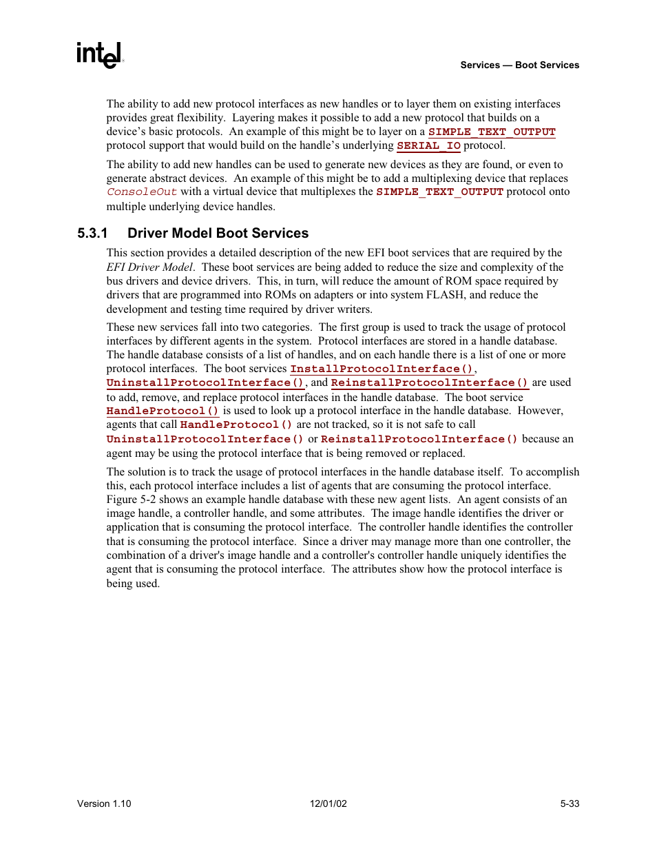 1 driver model boot services | Intel Extensible Firmware Interface User Manual | Page 131 / 1084