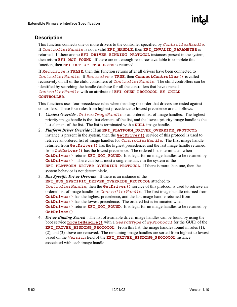 Intel Extensible Firmware Interface User Manual | Page 160 / 1084