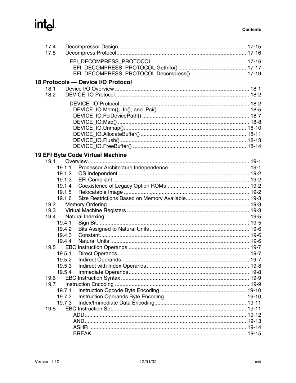 Intel Extensible Firmware Interface User Manual | Page 17 / 1084