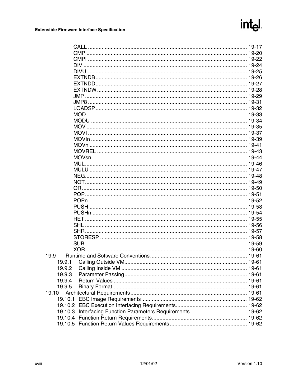 Intel Extensible Firmware Interface User Manual | Page 18 / 1084