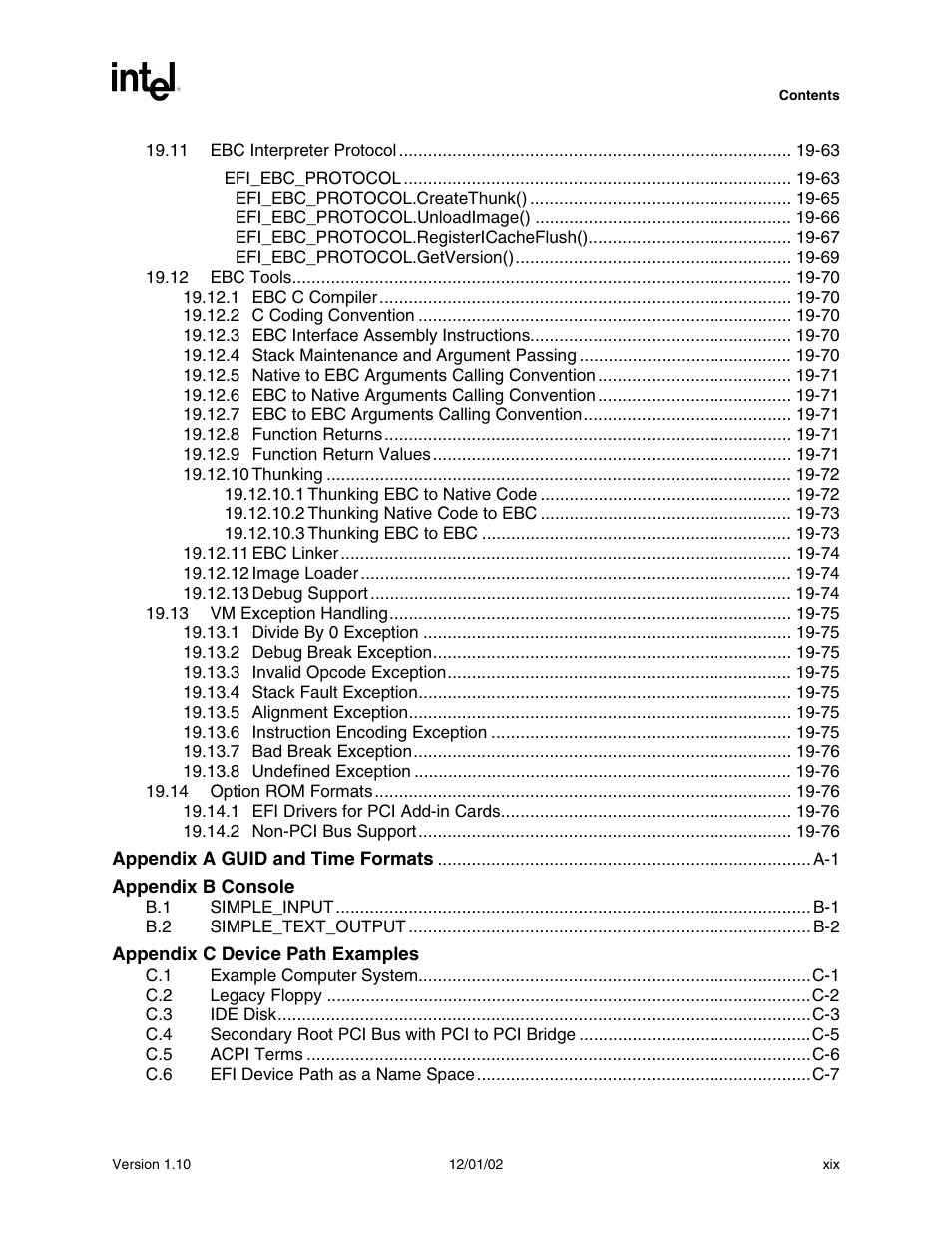 Intel Extensible Firmware Interface User Manual | Page 19 / 1084