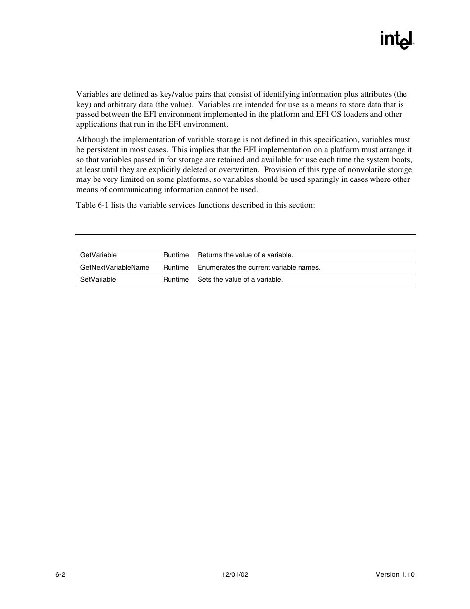 1 variable services | Intel Extensible Firmware Interface User Manual | Page 194 / 1084