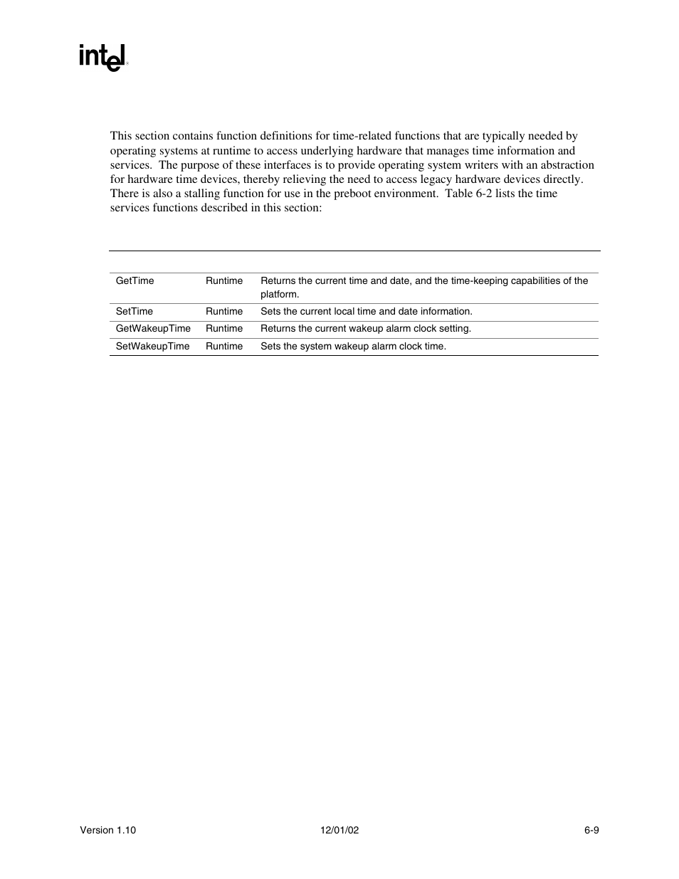 2 time services | Intel Extensible Firmware Interface User Manual | Page 201 / 1084