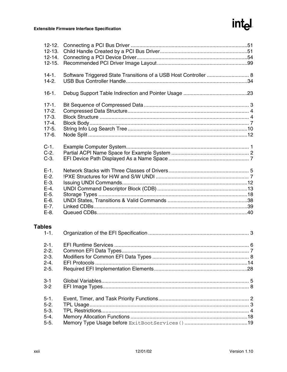 Intel Extensible Firmware Interface User Manual | Page 22 / 1084