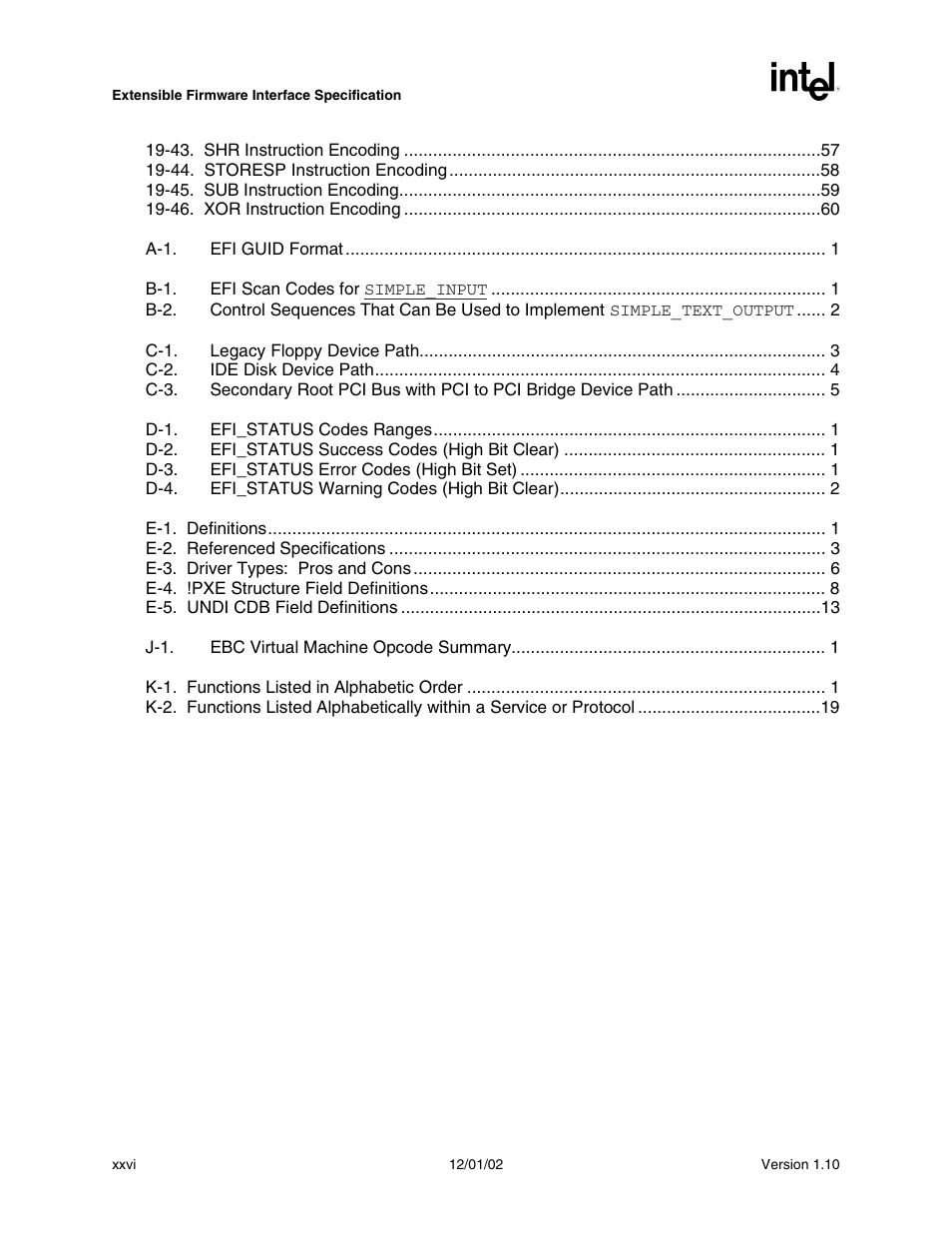 Intel Extensible Firmware Interface User Manual | Page 26 / 1084