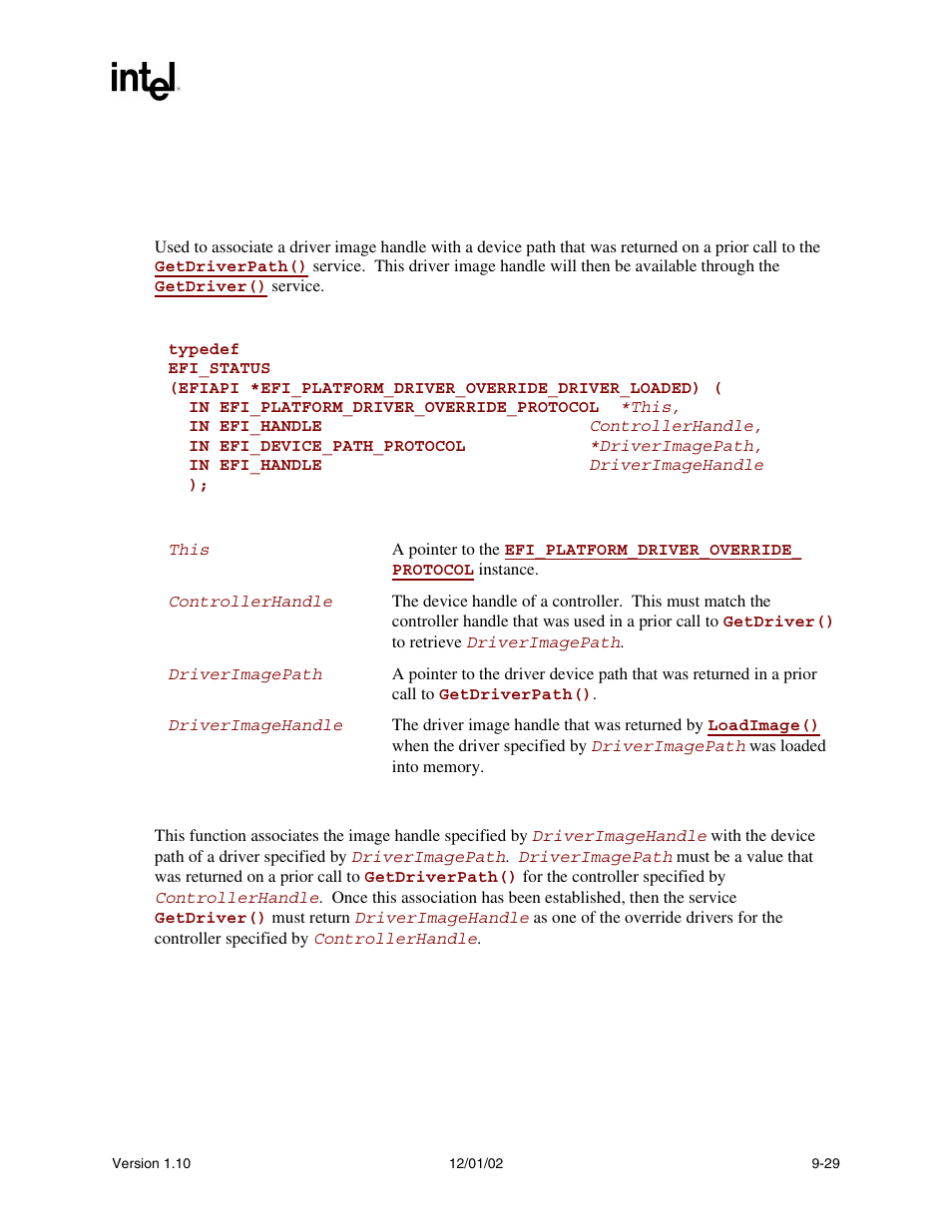 Driverloaded(), Func, Ted, the | Serv | Intel Extensible Firmware Interface User Manual | Page 271 / 1084