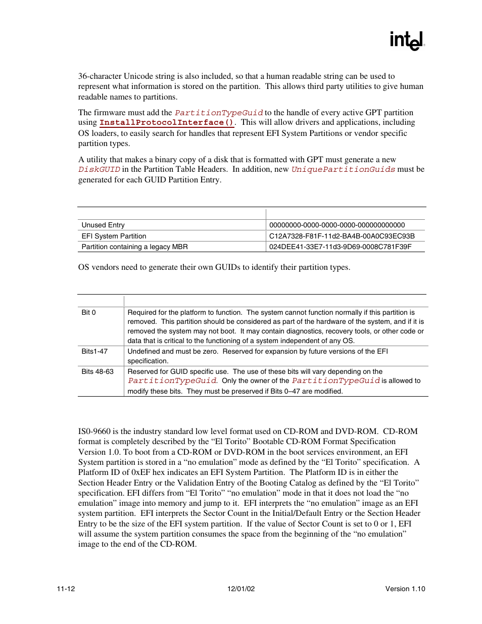 2 iso-9660 and el torito | Intel Extensible Firmware Interface User Manual | Page 372 / 1084