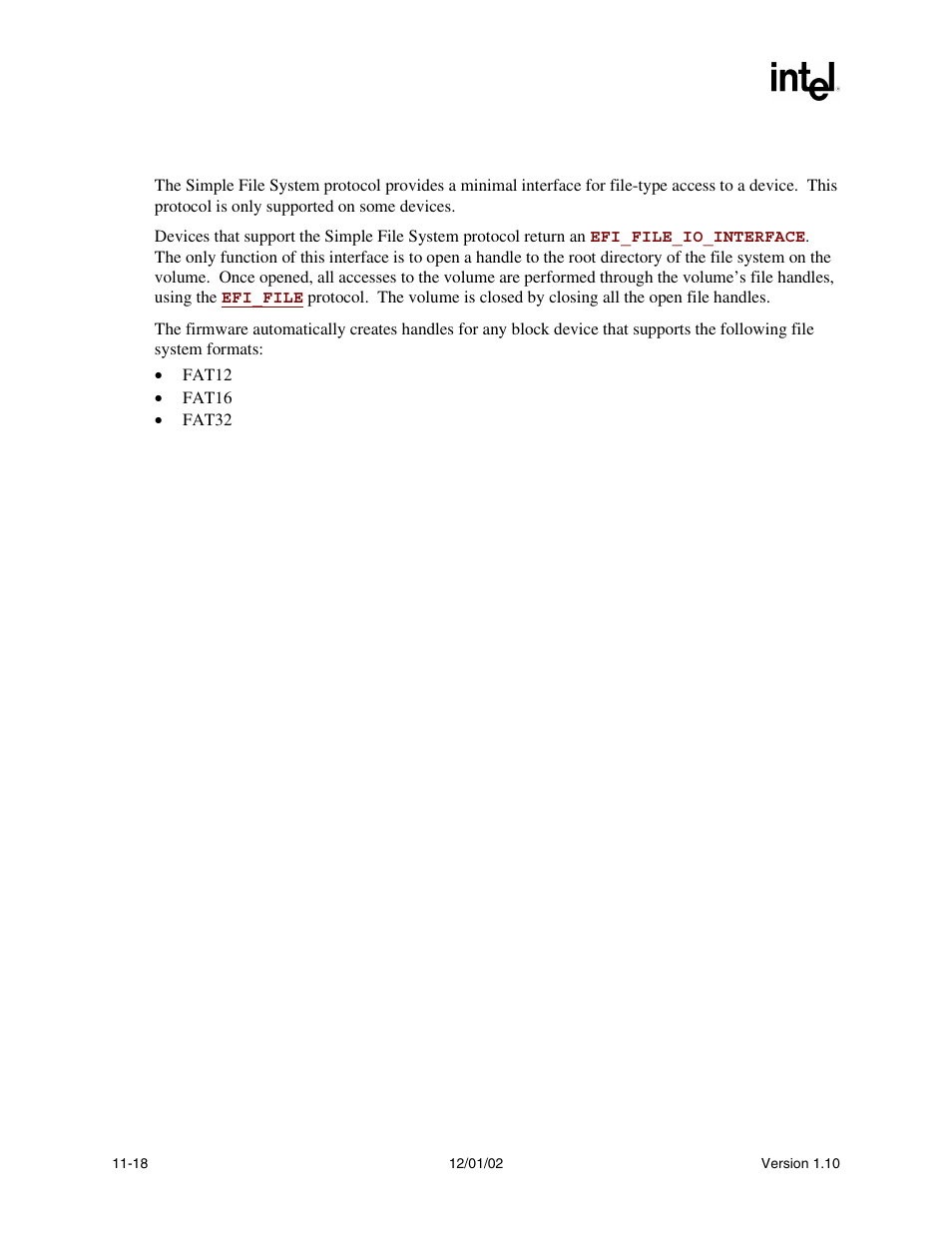 Description | Intel Extensible Firmware Interface User Manual | Page 378 / 1084
