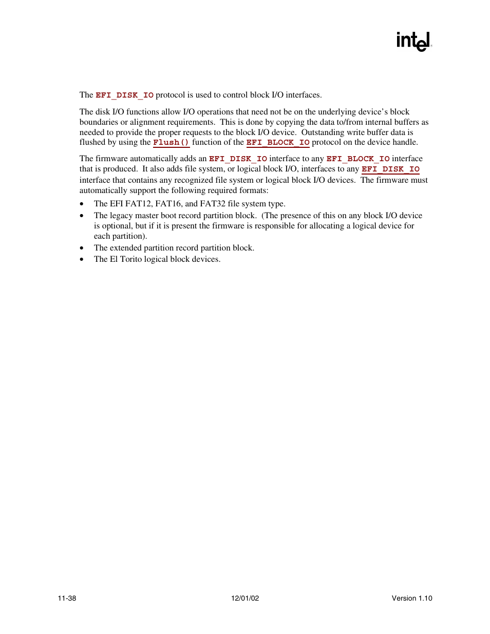 Description | Intel Extensible Firmware Interface User Manual | Page 398 / 1084