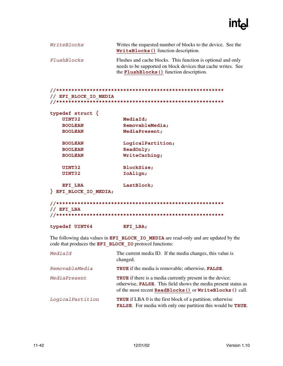 Intel Extensible Firmware Interface User Manual | Page 402 / 1084