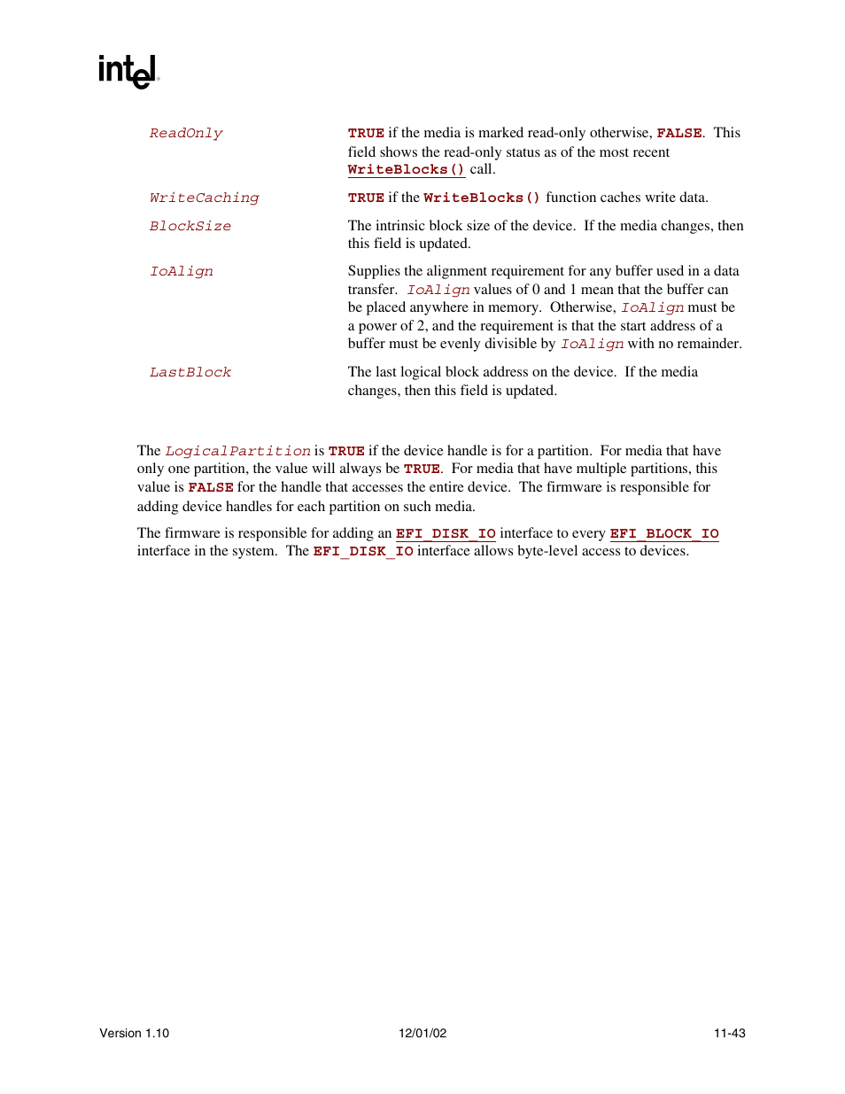 Intel Extensible Firmware Interface User Manual | Page 403 / 1084