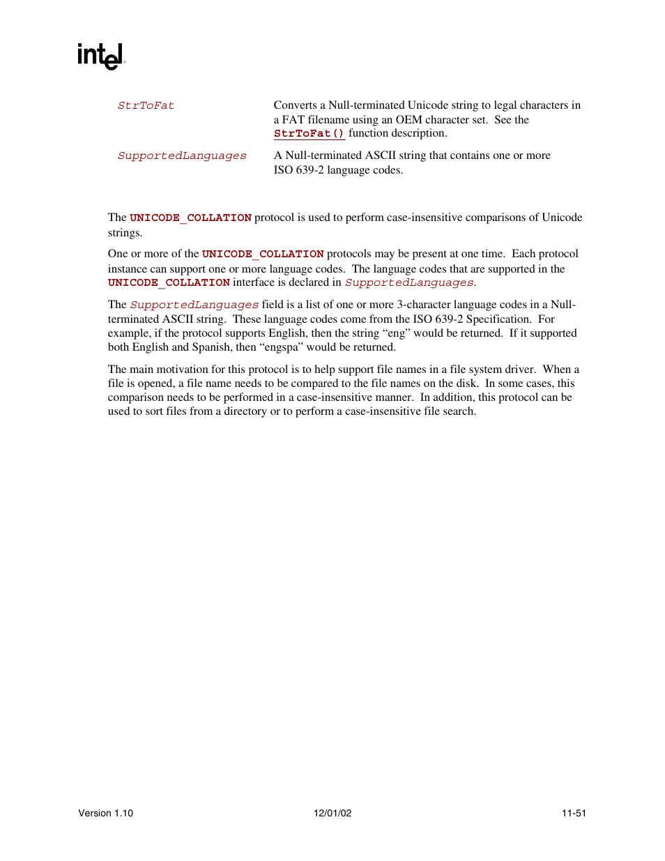 Description | Intel Extensible Firmware Interface User Manual | Page 411 / 1084