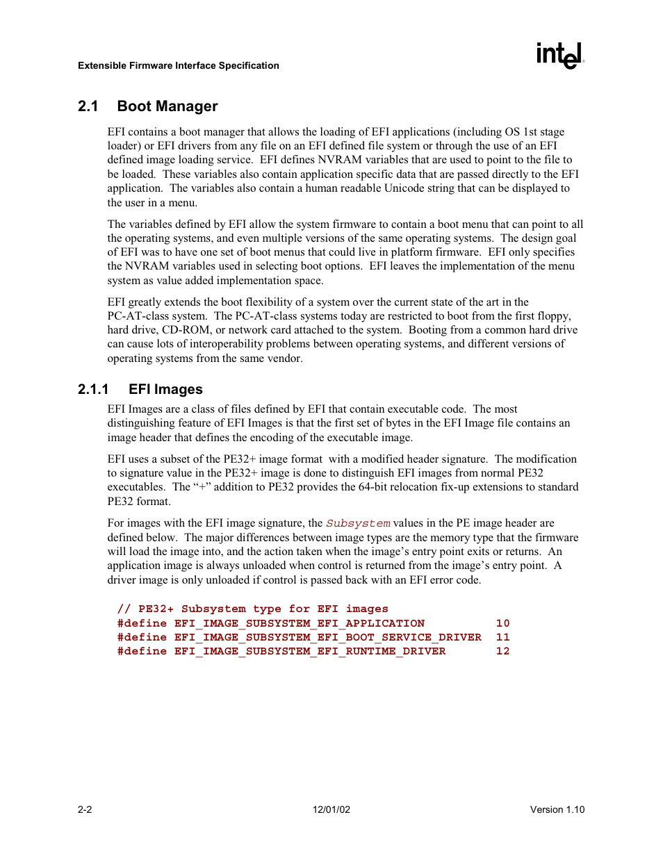 1 boot manager, 1 efi images | Intel Extensible Firmware Interface User Manual | Page 42 / 1084