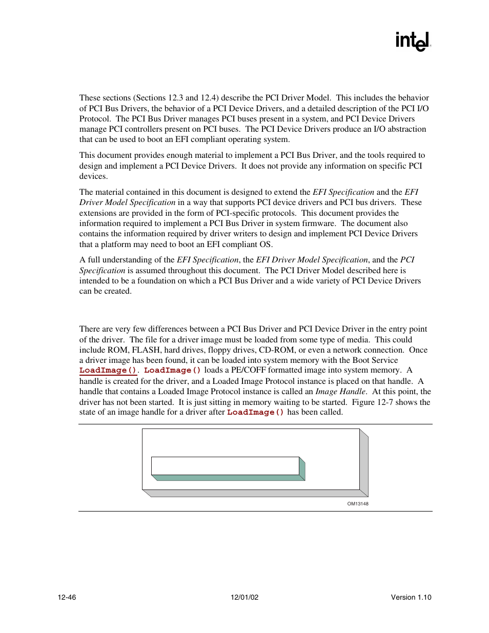 3 pci driver model, 1 pci driver initialization | Intel Extensible Firmware Interface User Manual | Page 464 / 1084