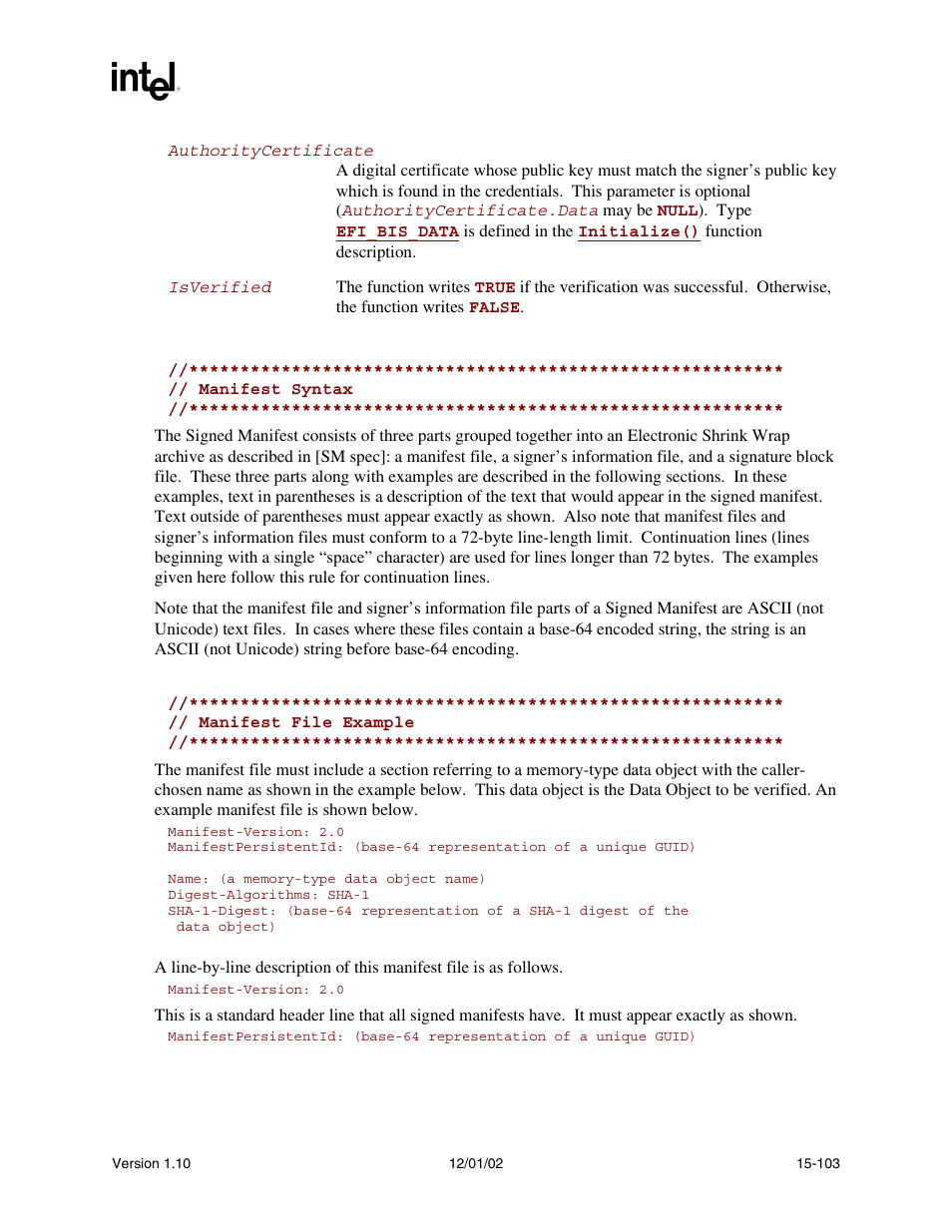 Related definitions | Intel Extensible Firmware Interface User Manual | Page 709 / 1084