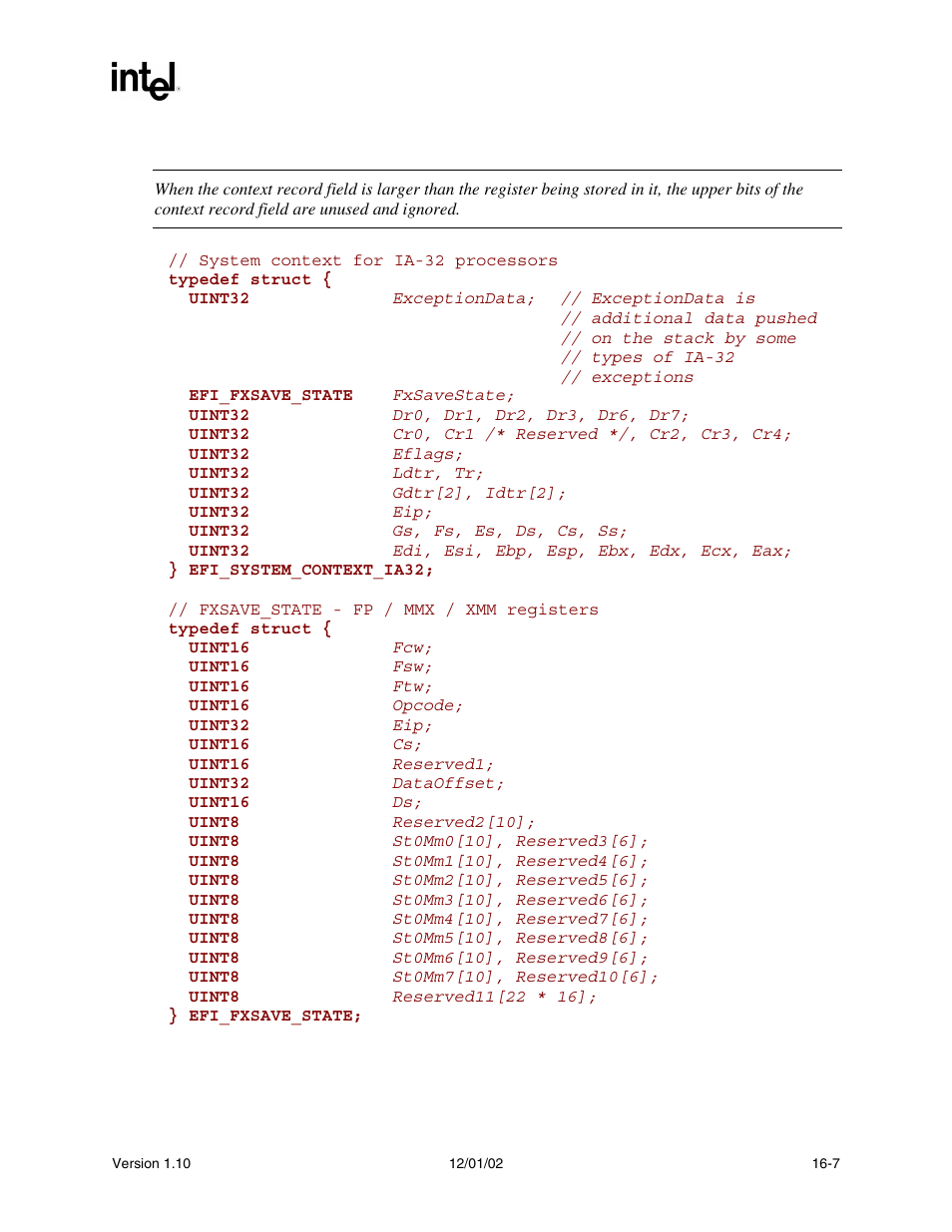 Intel Extensible Firmware Interface User Manual | Page 721 / 1084