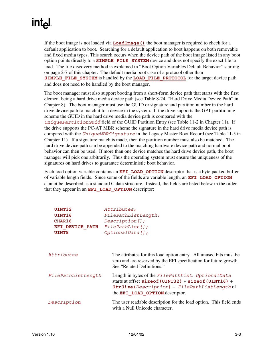 Intel Extensible Firmware Interface User Manual | Page 73 / 1084