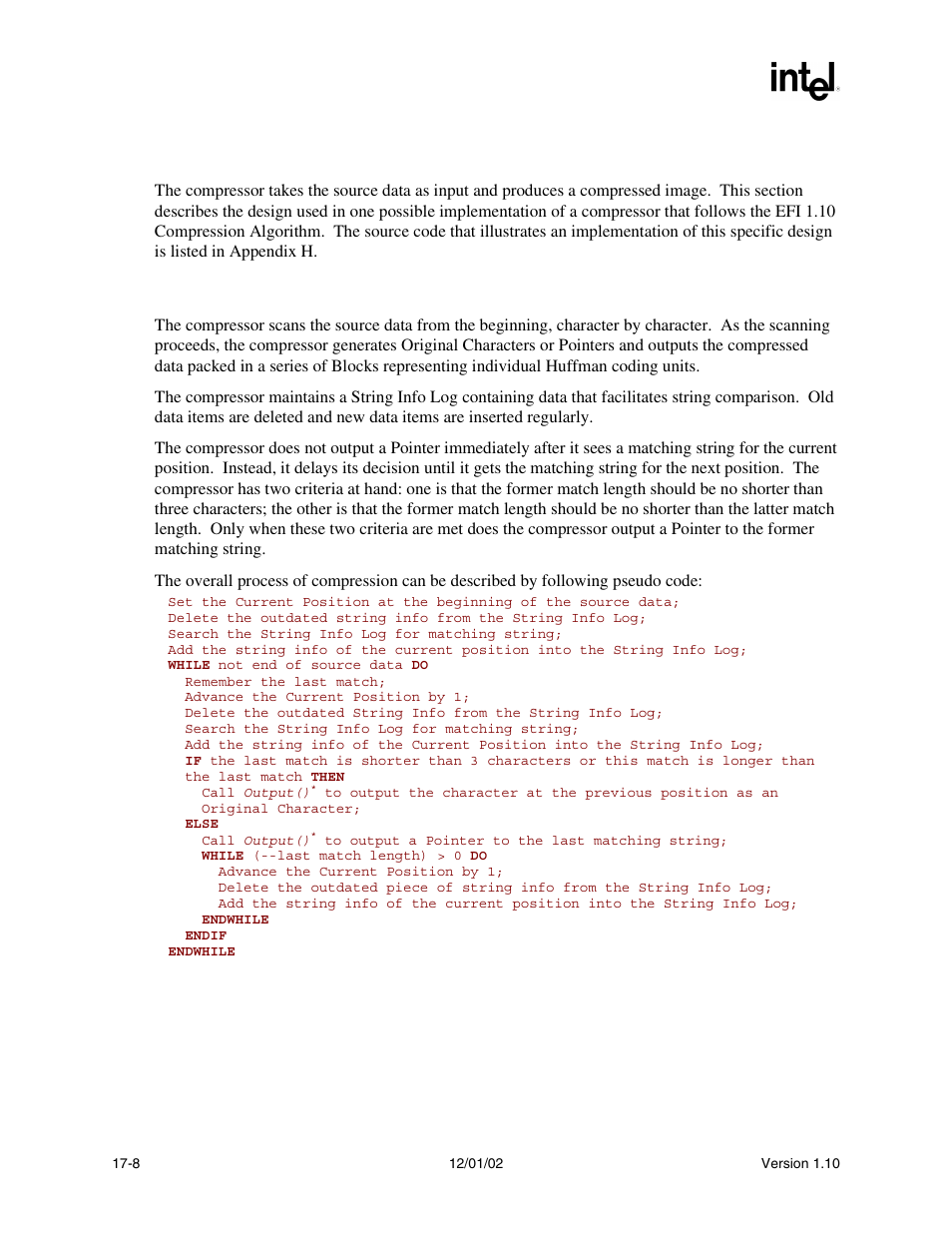 3 compressor design, 1 overall process | Intel Extensible Firmware Interface User Manual | Page 748 / 1084