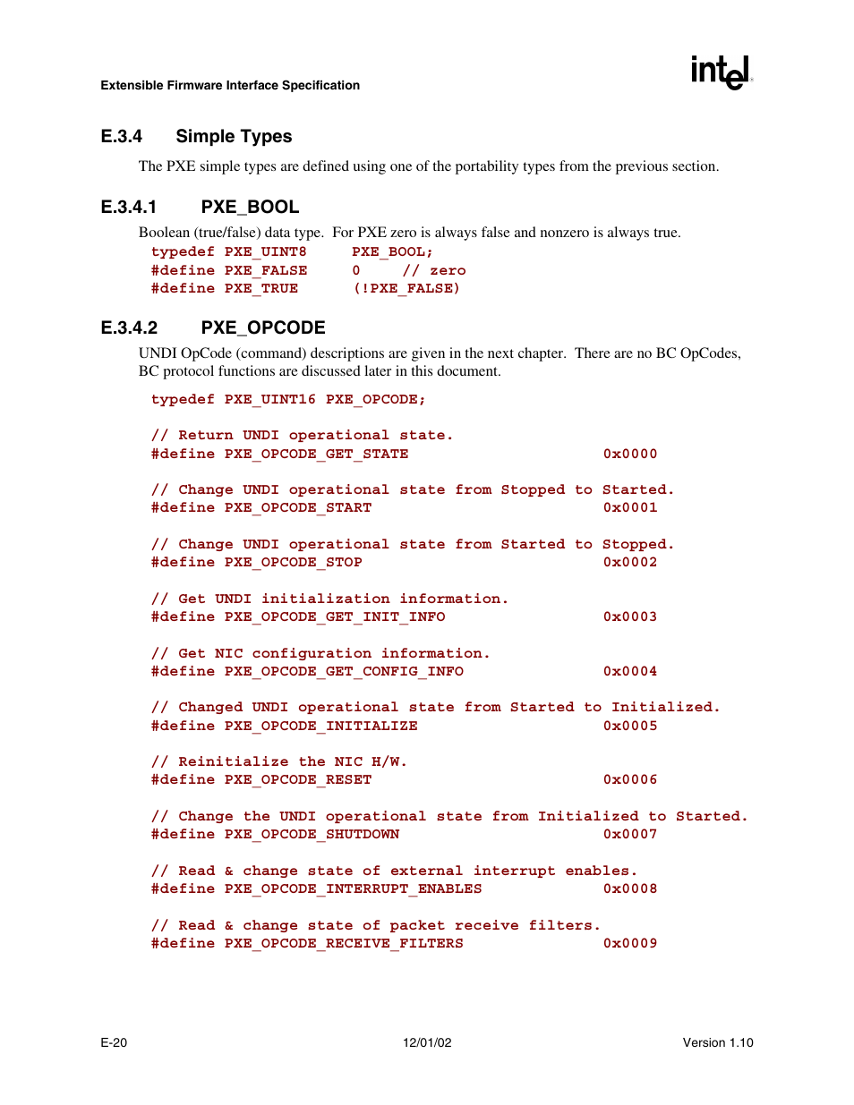 E.3.4 simple types | Intel Extensible Firmware Interface User Manual | Page 886 / 1084