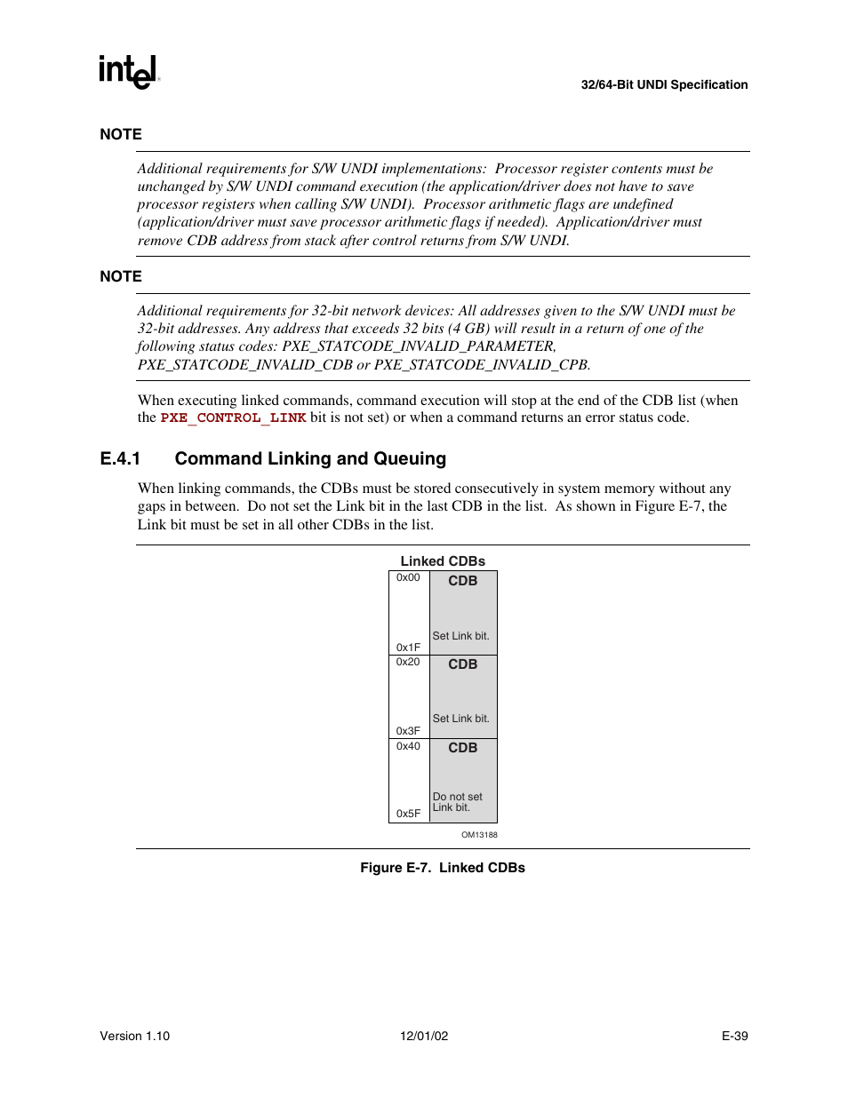 E.4.1 command linking and queuing | Intel Extensible Firmware Interface User Manual | Page 905 / 1084