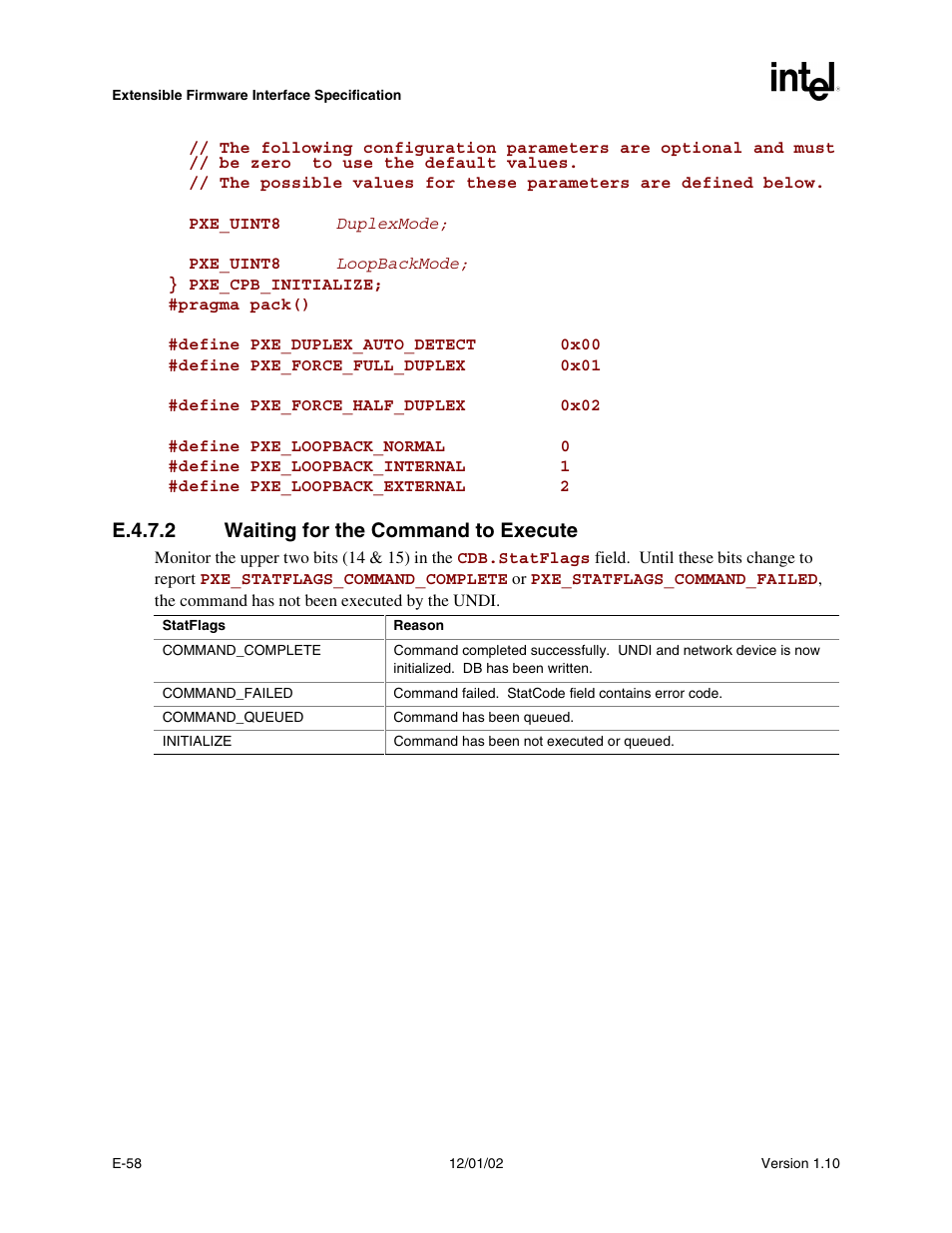 E.4.7.2 waiting for the command to execute | Intel Extensible Firmware Interface User Manual | Page 924 / 1084