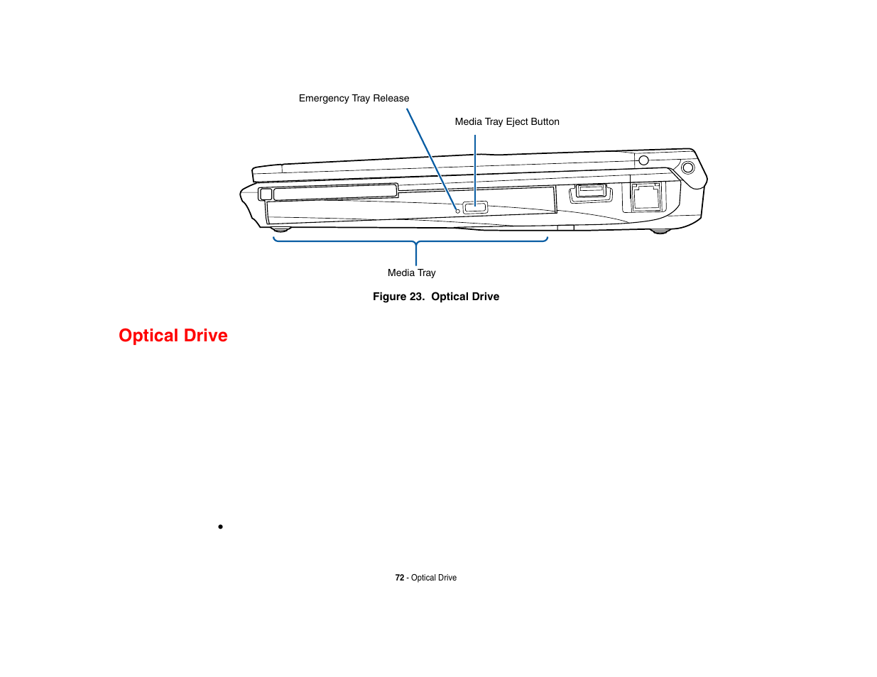 Optical drive | Intel Fujitsu P8010 User Manual | Page 73 / 195
