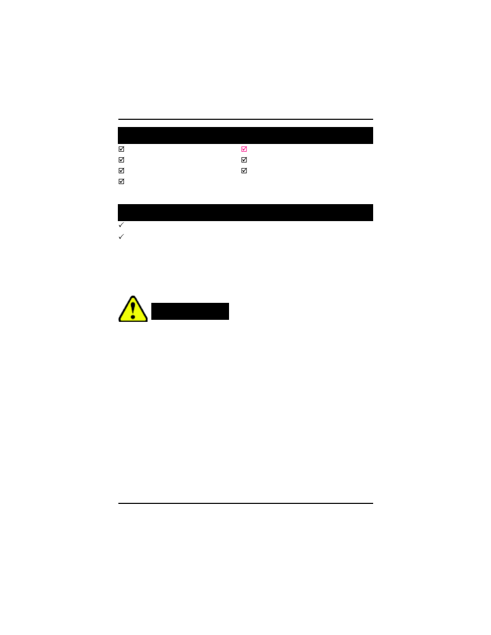 Item checklist warning, Ga-8ipxdr-e series model list | Intel GA-8IPXDR-E User Manual | Page 4 / 70