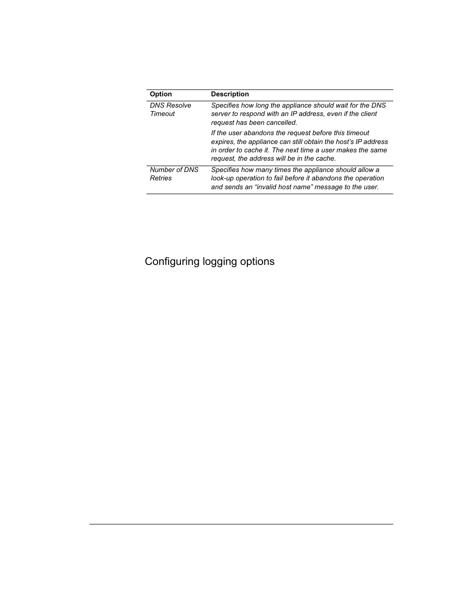 Configuring logging options, Viewing host database options, Enabling logging options | Disabling logging options | Intel 1520 User Manual | Page 110 / 176